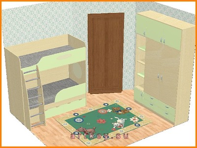 Проекты детской мебели №53 - вид 1 миниатюра