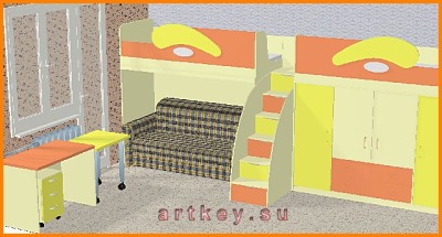 Проекты детской мебели №57 - вид 1 миниатюра